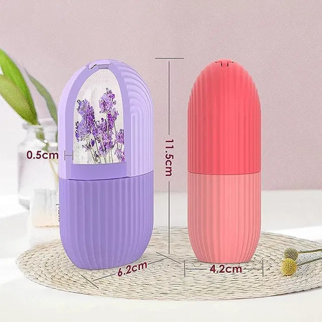 Ice Face Roller Silicone Facial Cube for Eyes Neck Massage Remove Dark Circle Pore Shrink Face